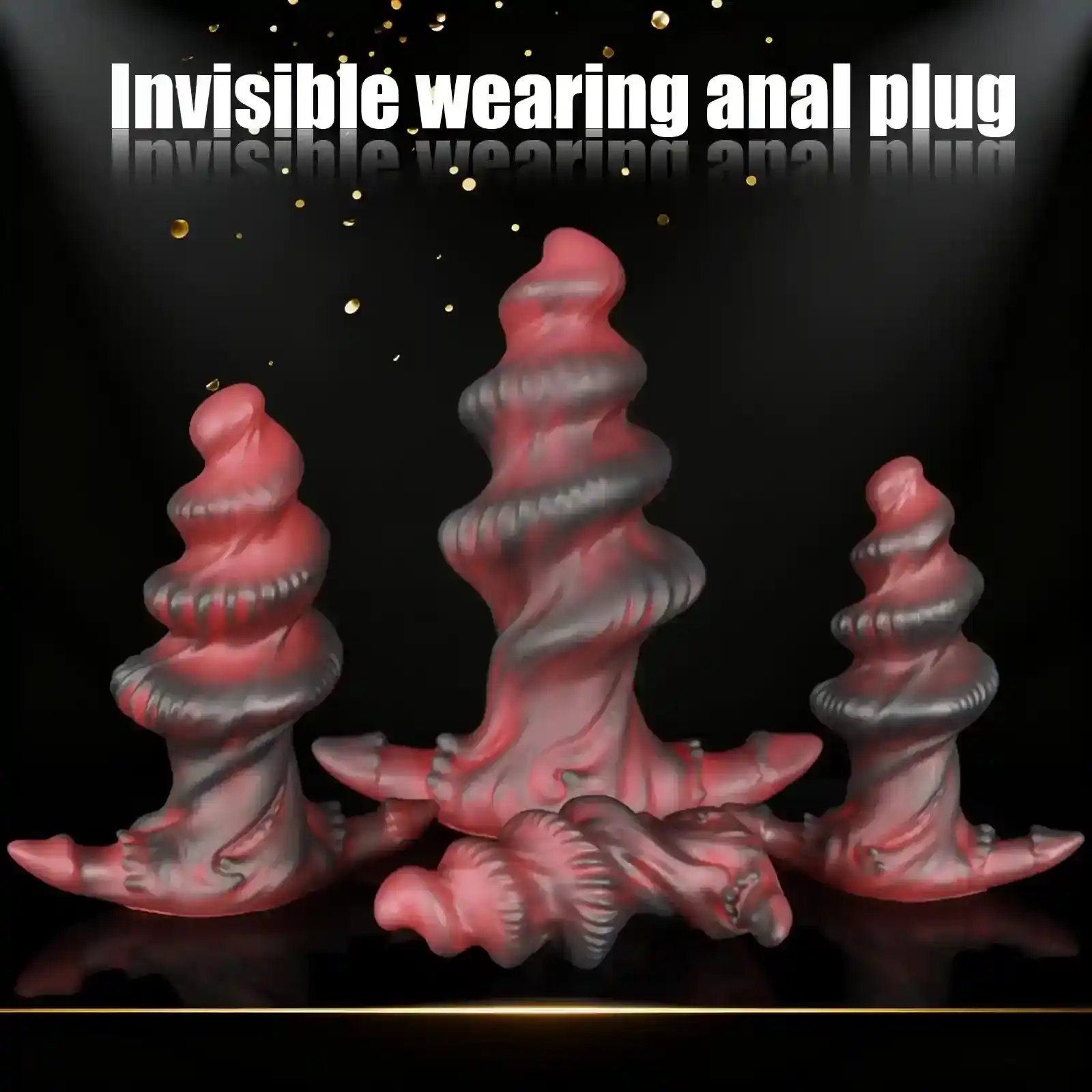 gros plug anal en silicone spirale