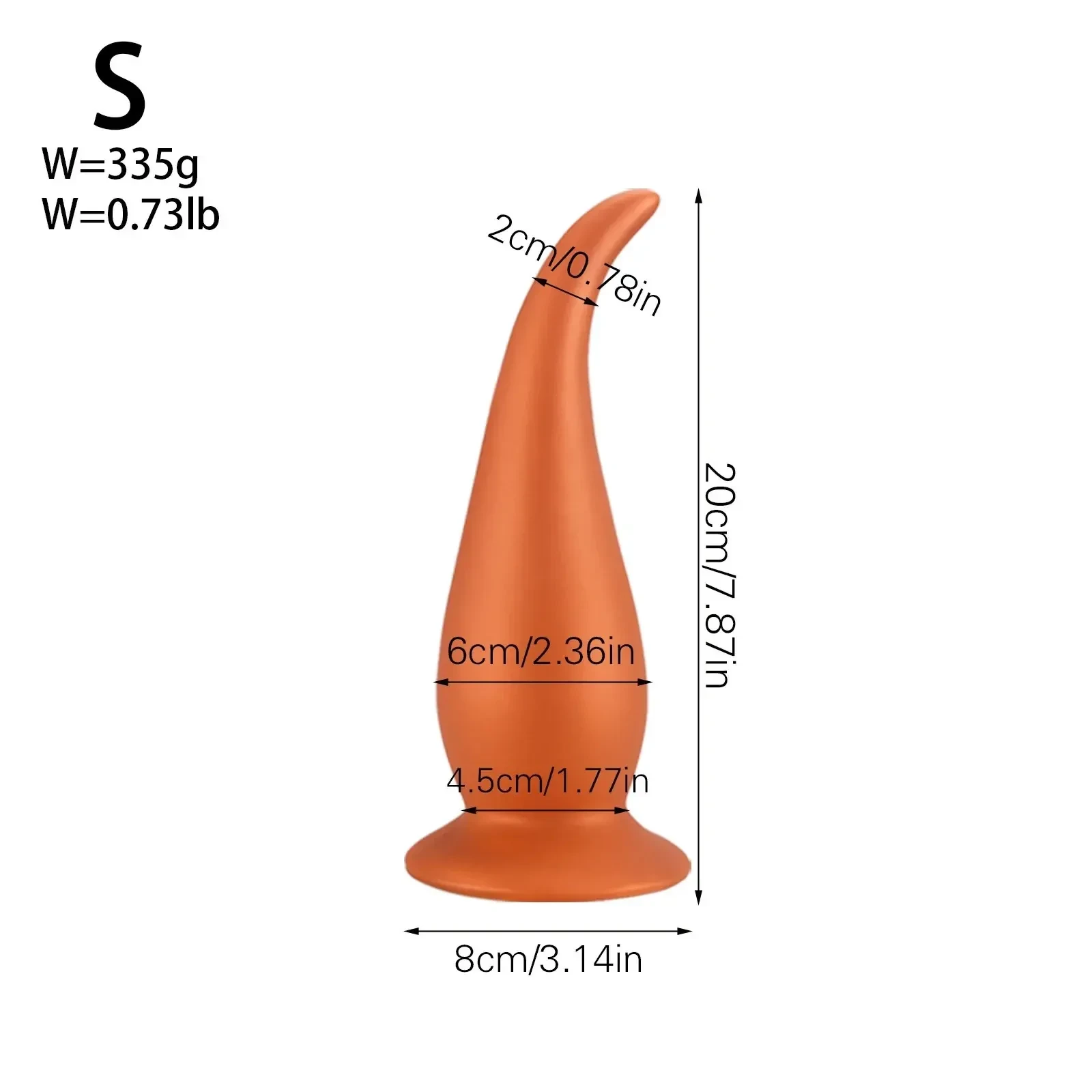grosses dimensions plug anal avec ventouse
