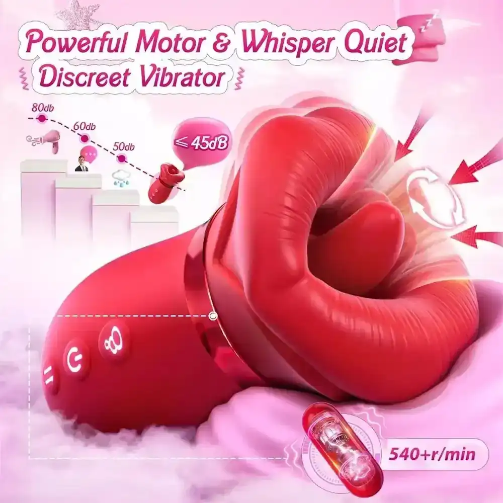 isensualflow fr Product Title Stimulateur clitoridien Rose - Langue et succion en silicone liquide