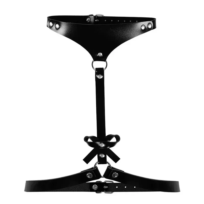 isensualflow fr ceinture harnais corps noir en PU