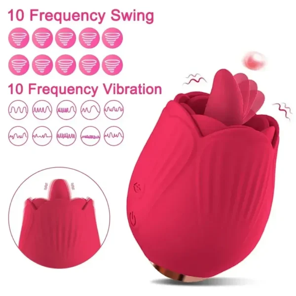 isensualflow fr lèche-clitoris rose en forme de rose