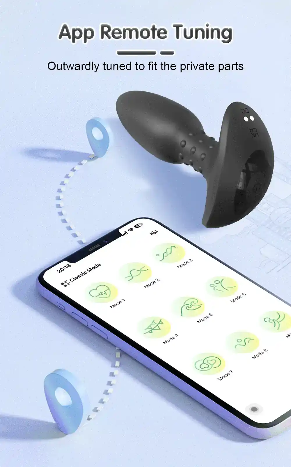 isensualflow fr plug anal rechargeable silicone medical