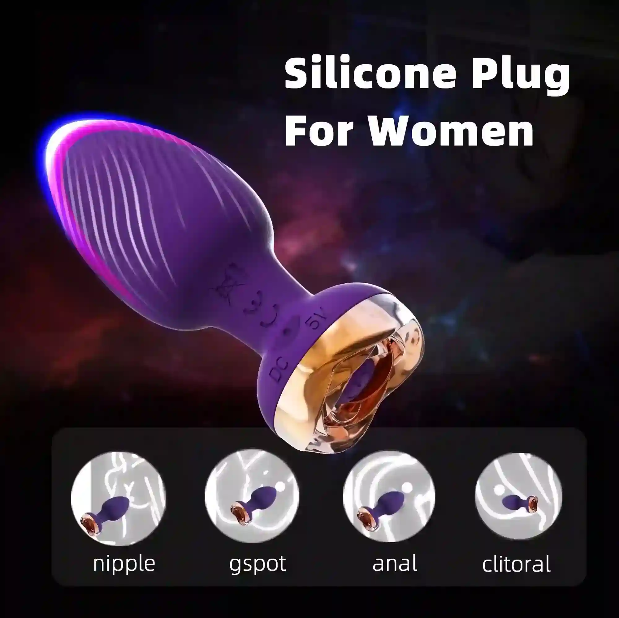 isensualflow fr plug anal rose silicone vibrant