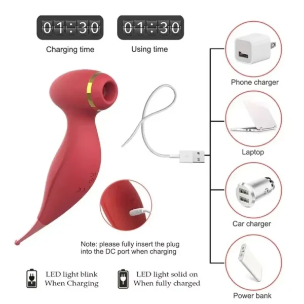 isensualflow fr stimulateur clitoridien rose avec 7 fréquences de succion