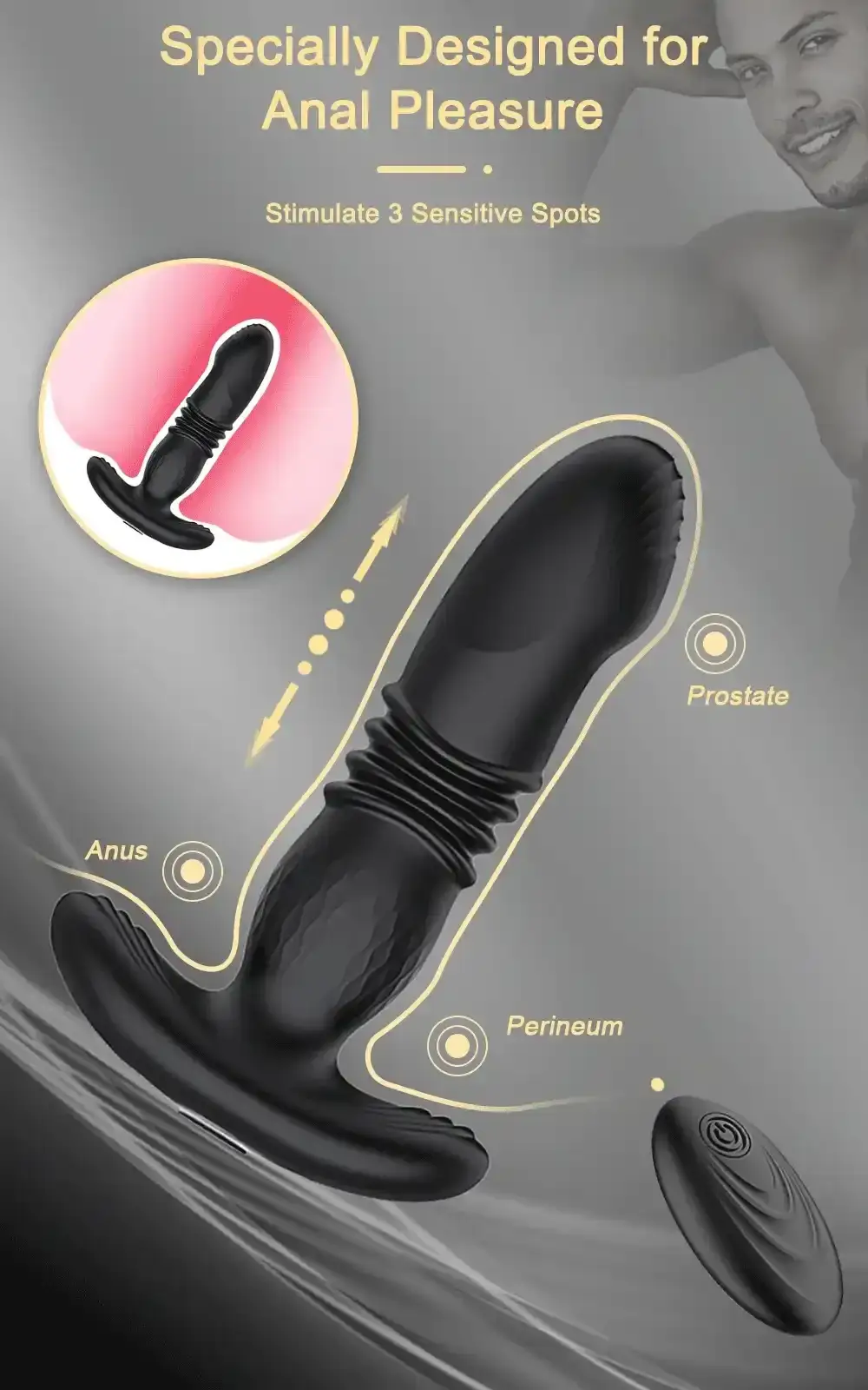 isensualflow fr vibromasseur anal homme silicone medical propulsion