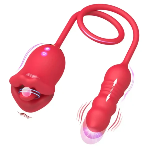 isensualflow fr vibromasseur rose télescopique avec tête rotative