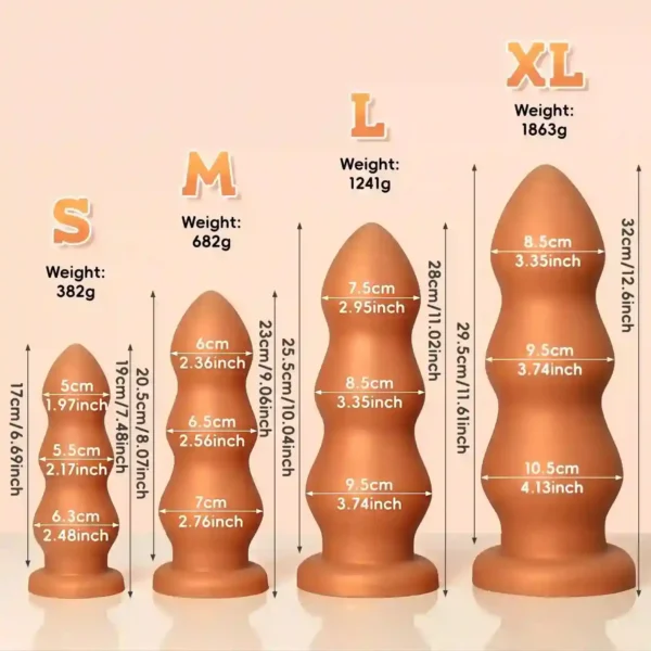 jouet anal en silicone corps de sécurité
