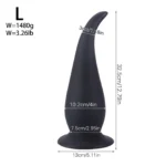 jouet anal en silicone médical doré