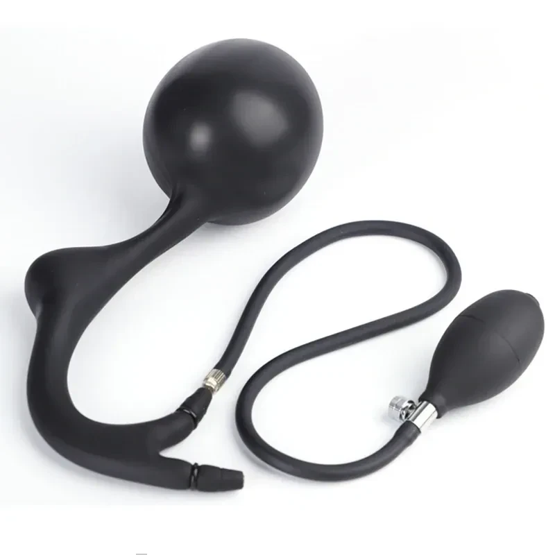 jouet anal gonflable avec bille metallique lestee 1