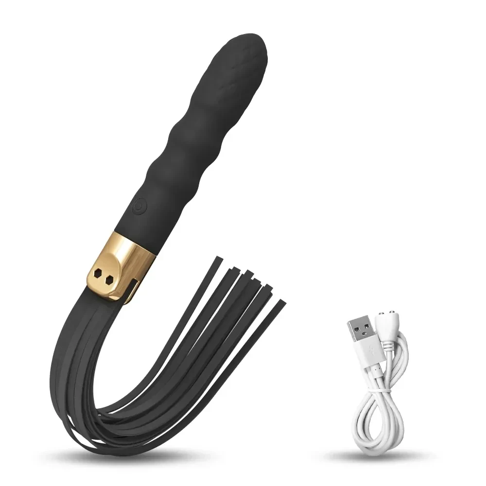jouet erotique fouet en cuir noir