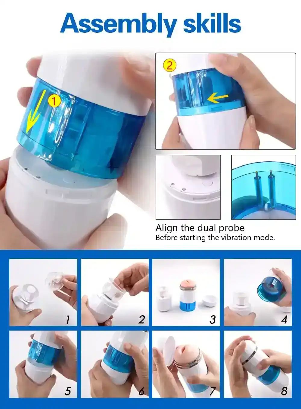 jouet intime a rotation automatique abs