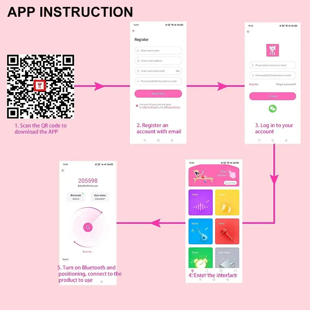 jouet intime feminin controle app
