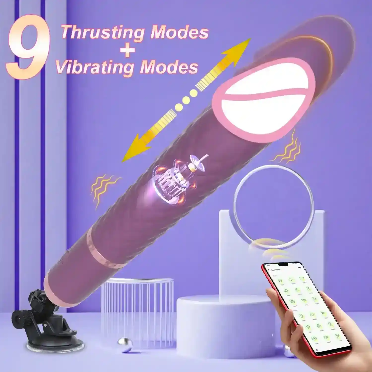 jouet intime telescopique controle app