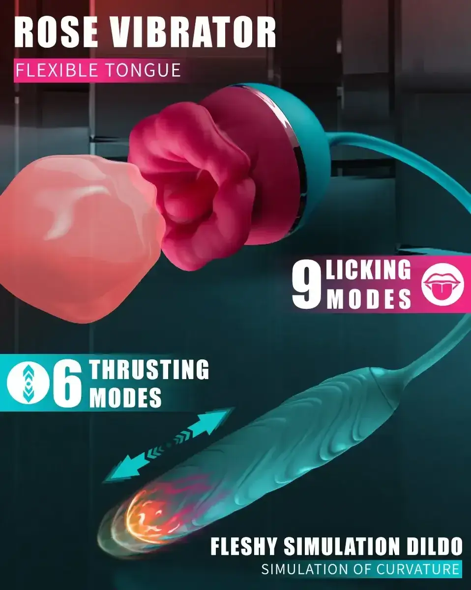 jouet rose silicone langue vibrante