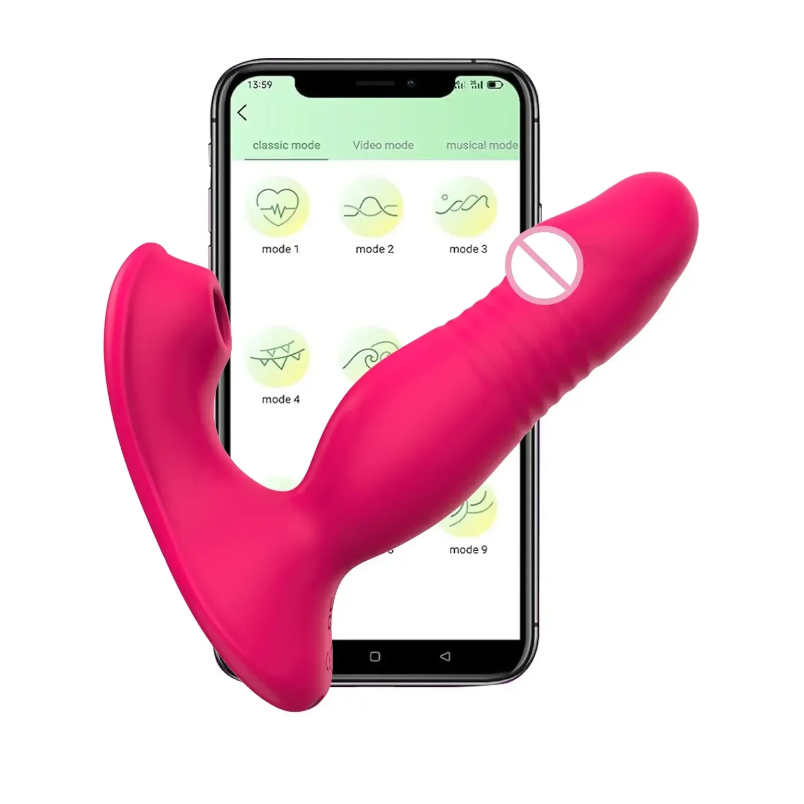 jouet sexuel multifonctionnel en silicone medical
