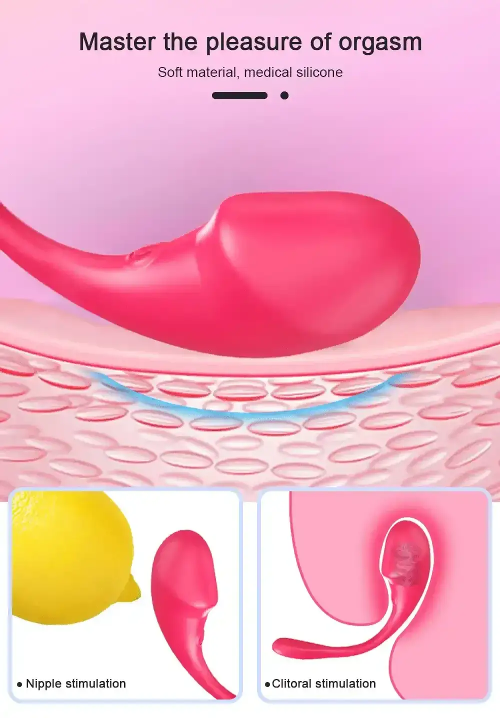 jouet sexuel oeuf en silicone hypoallergenique