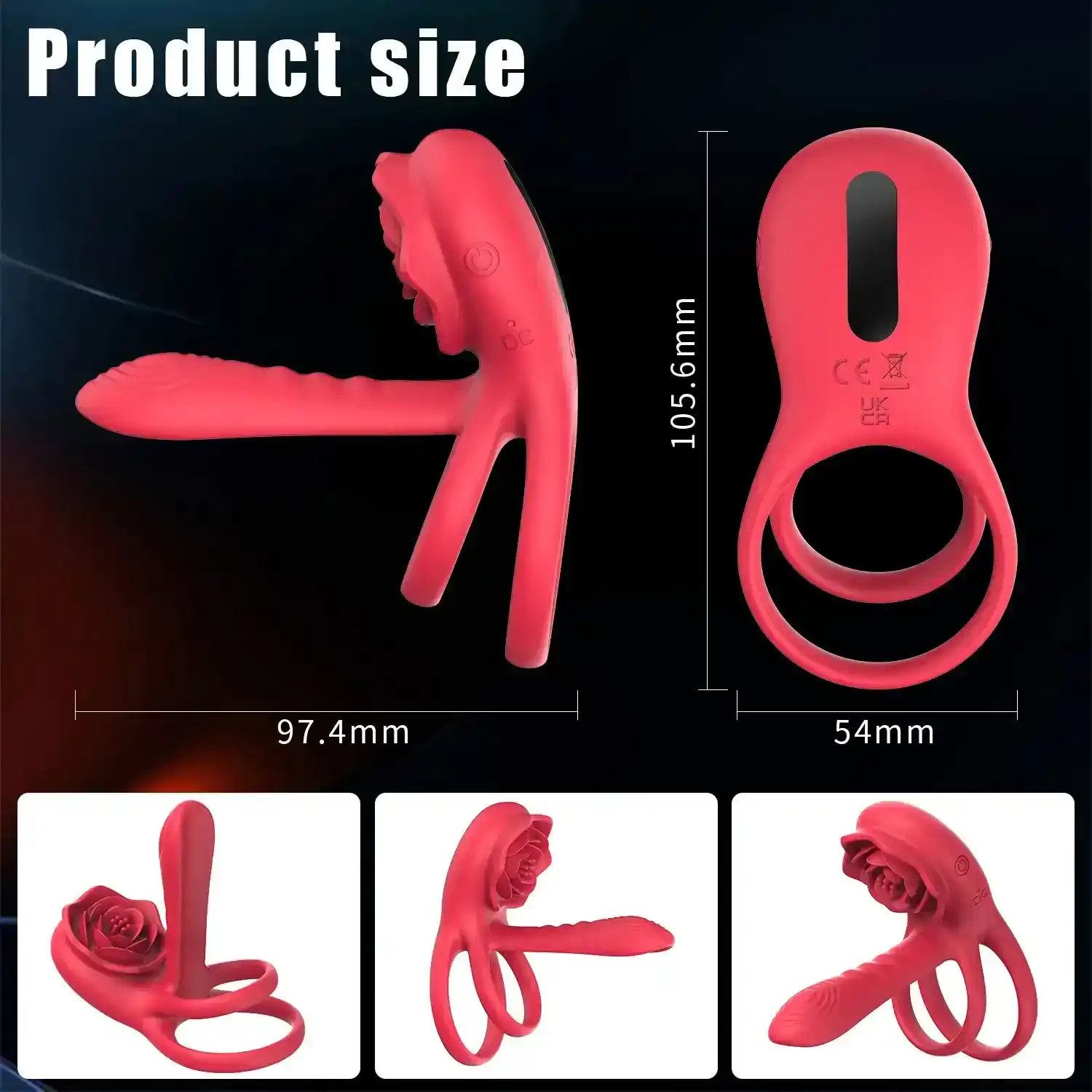 jouet sexuel rose forme fleur succion