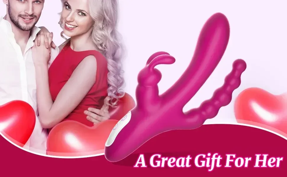 jouet silicone medical triple stimulation