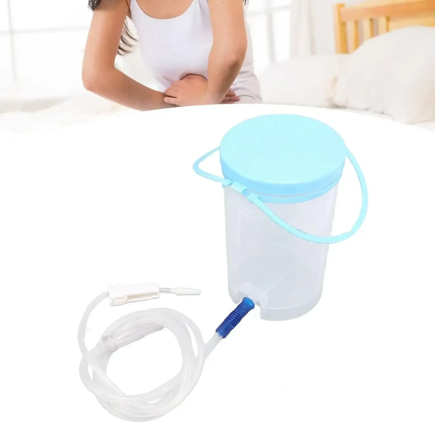 kit de lavement anal 1200ml transparent