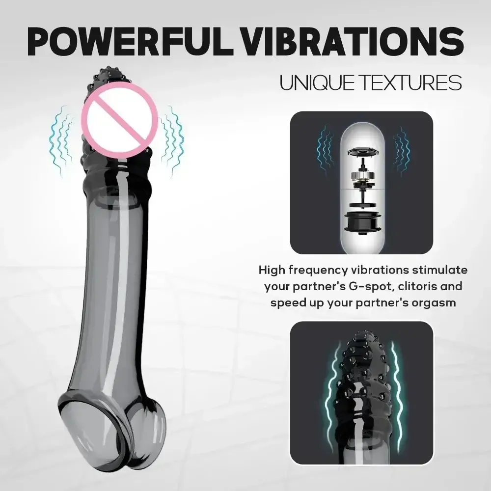 manche penis vibrant silicone medical confortable