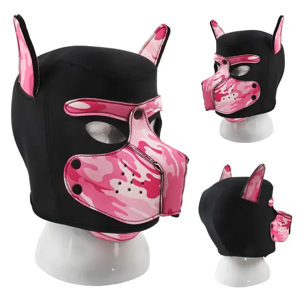 masque chien noir pour bdsm