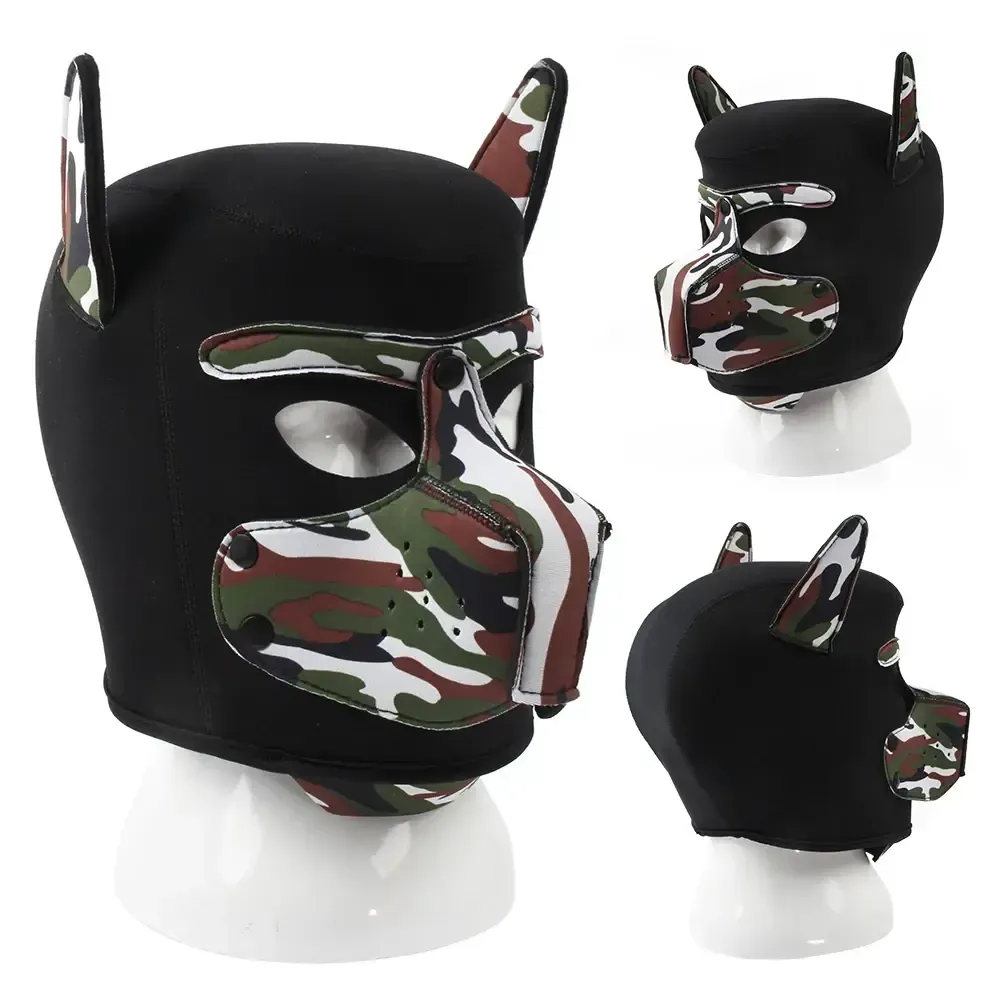 masque chien pvc jeu de role