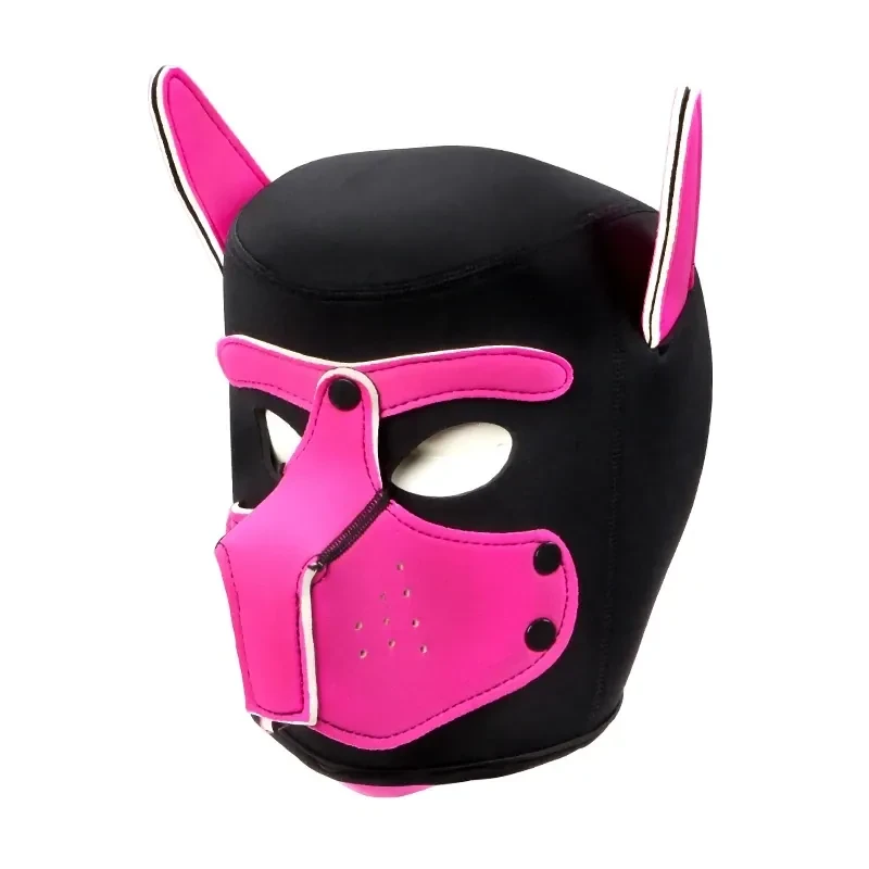 masque de soumission pvc noir mat