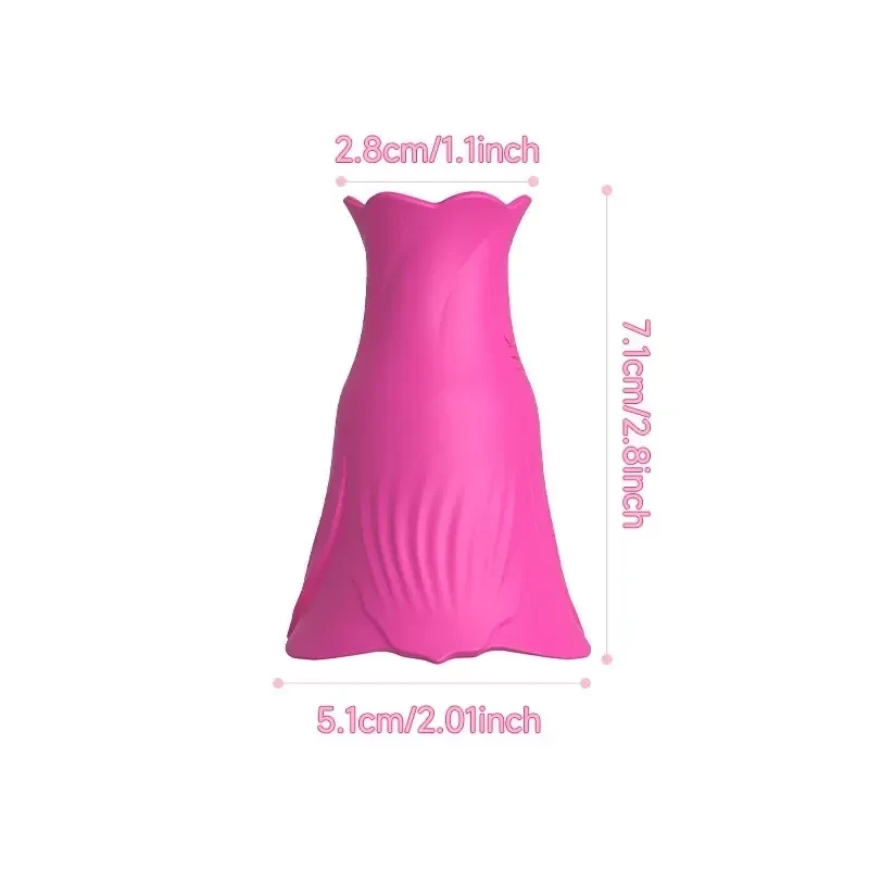 masseur clitoridien rose compact silencieux