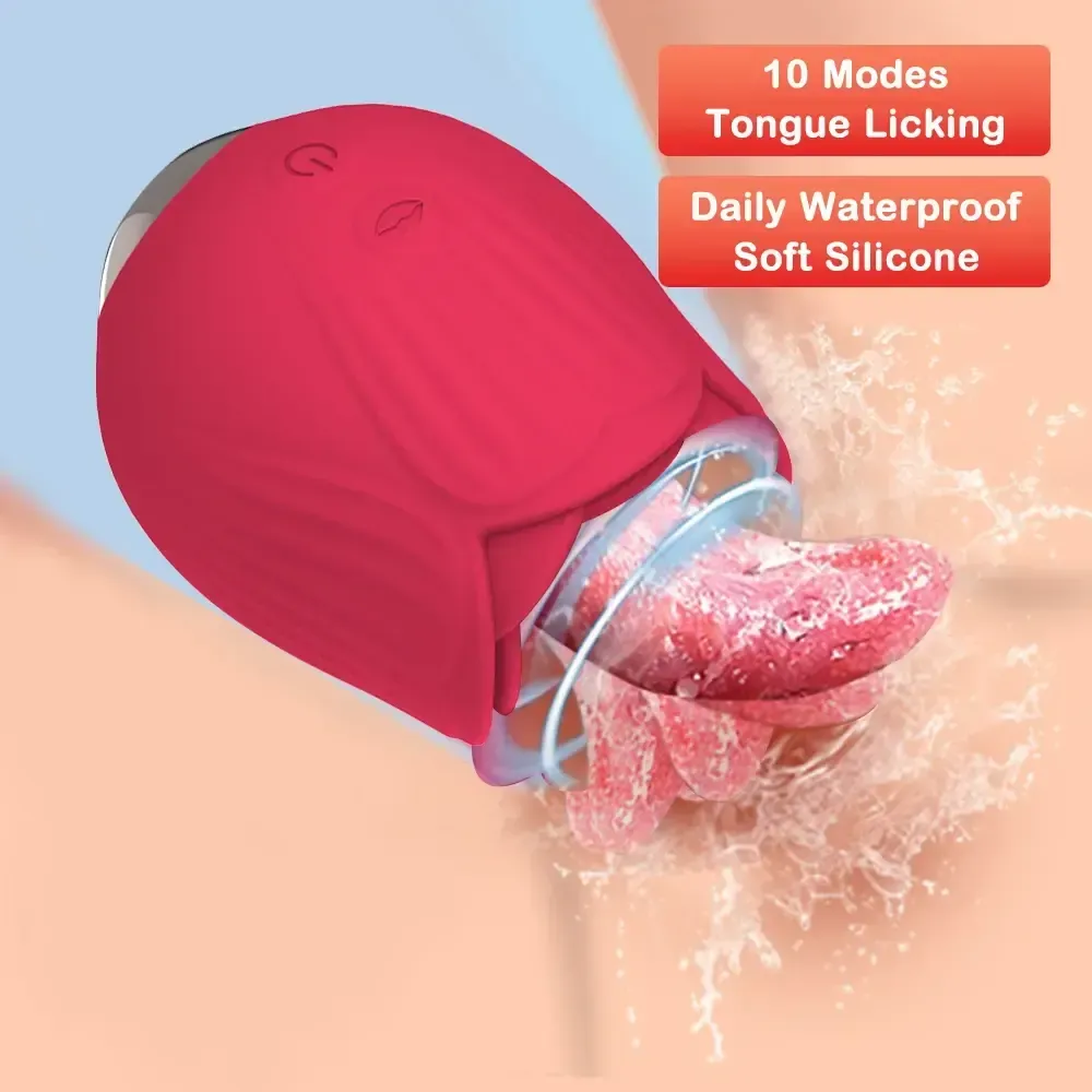 masseur clitoridien rose vibrant et lechant