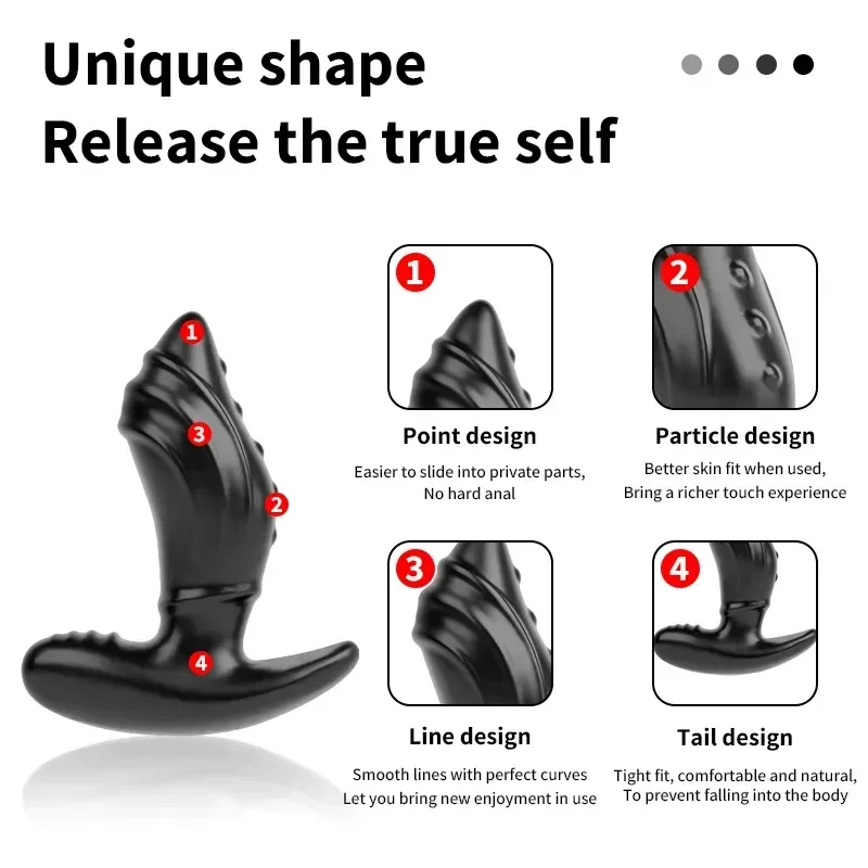 masseur de prostate en silicone souple 1
