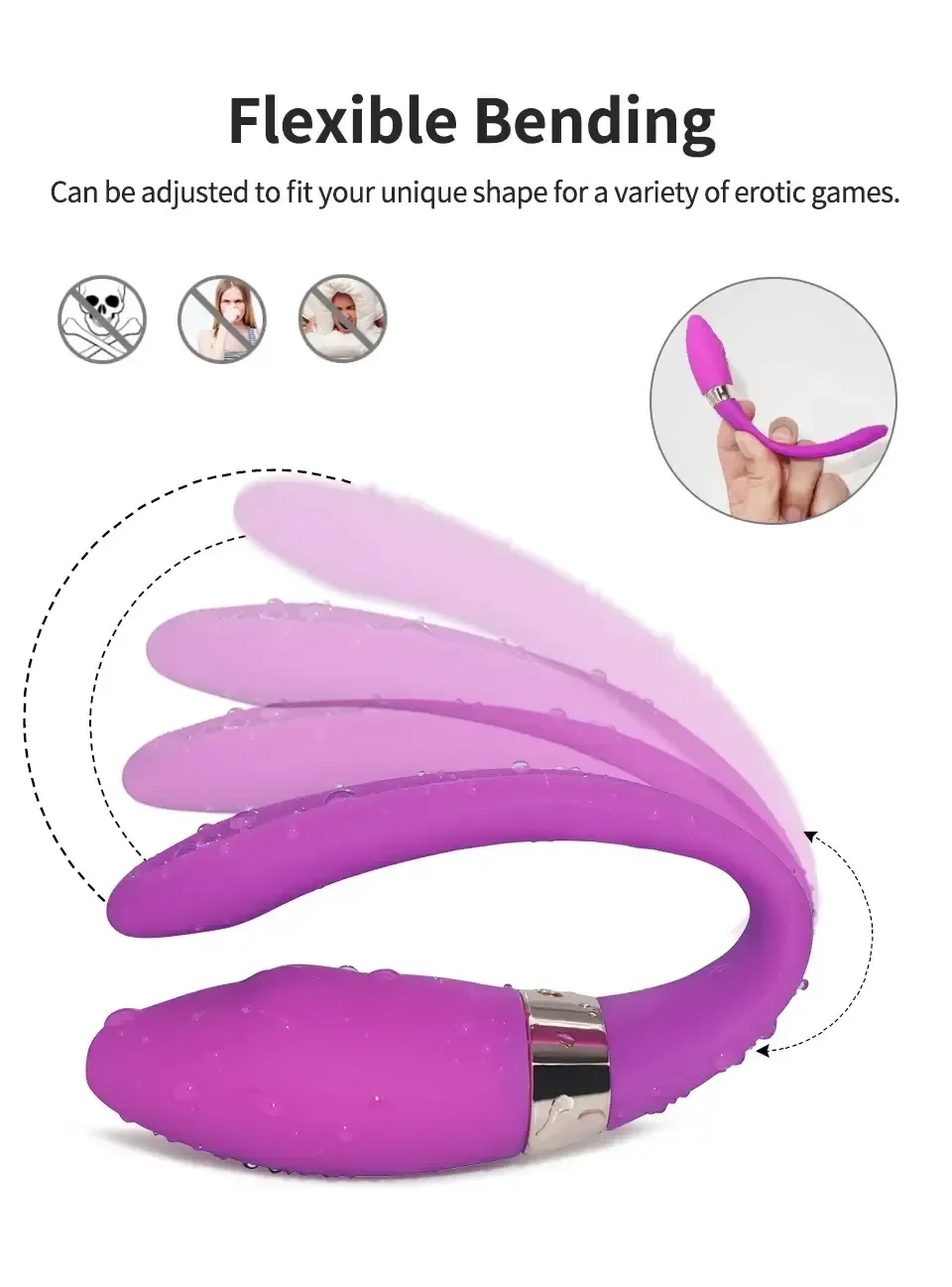 masseur interne prostate silicone etanche