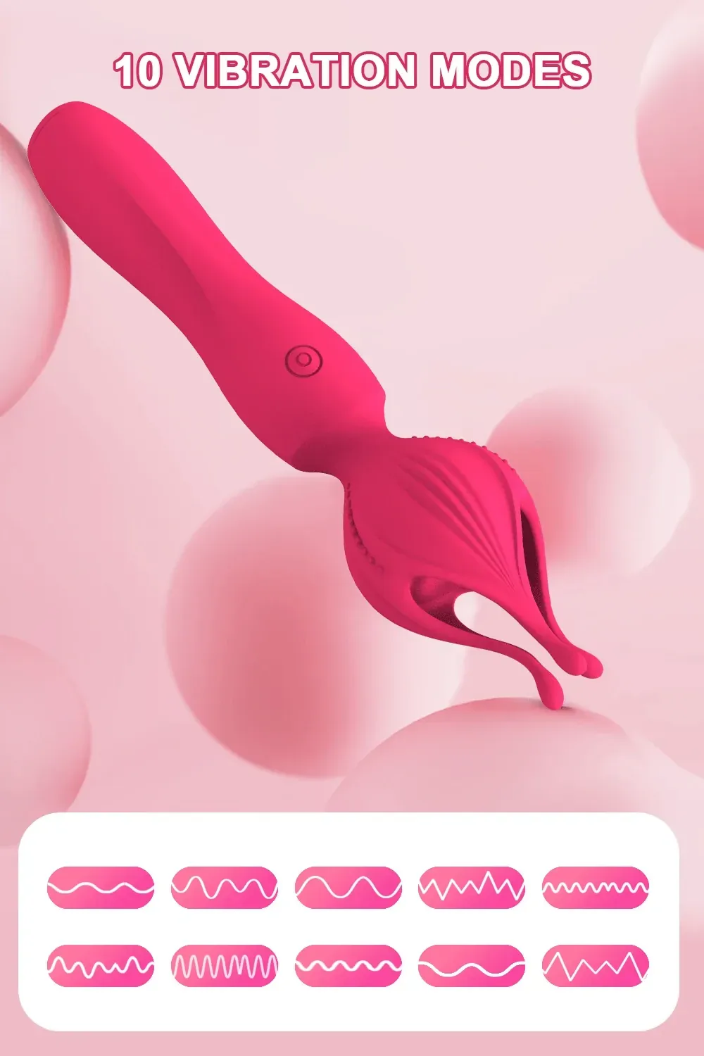 masseur intime noir rechargeable en silicone
