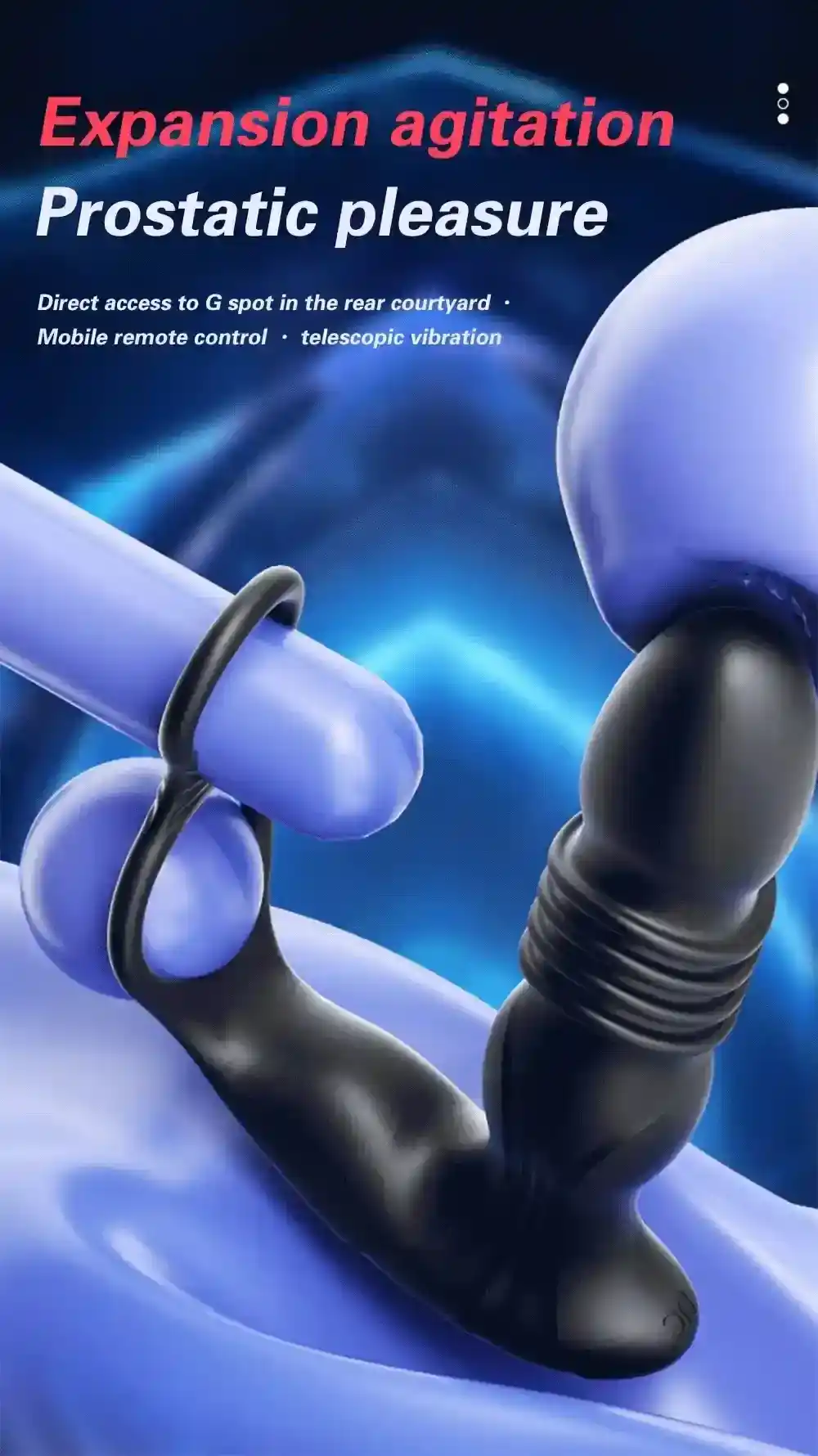 masseur prostatique rechargeable usb telescopique