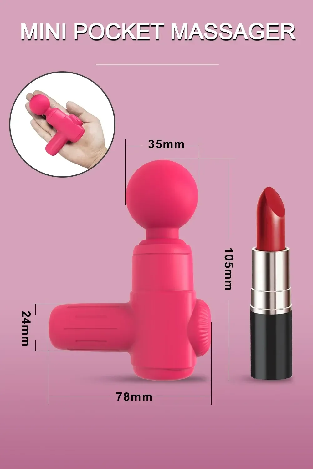 masseur silencieux en silicone medical