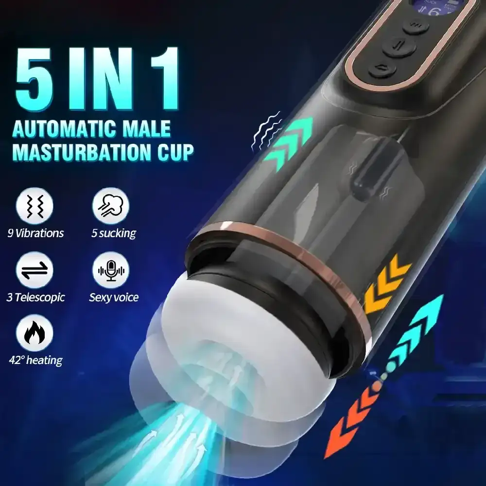 masturbateur 5 modes de succion