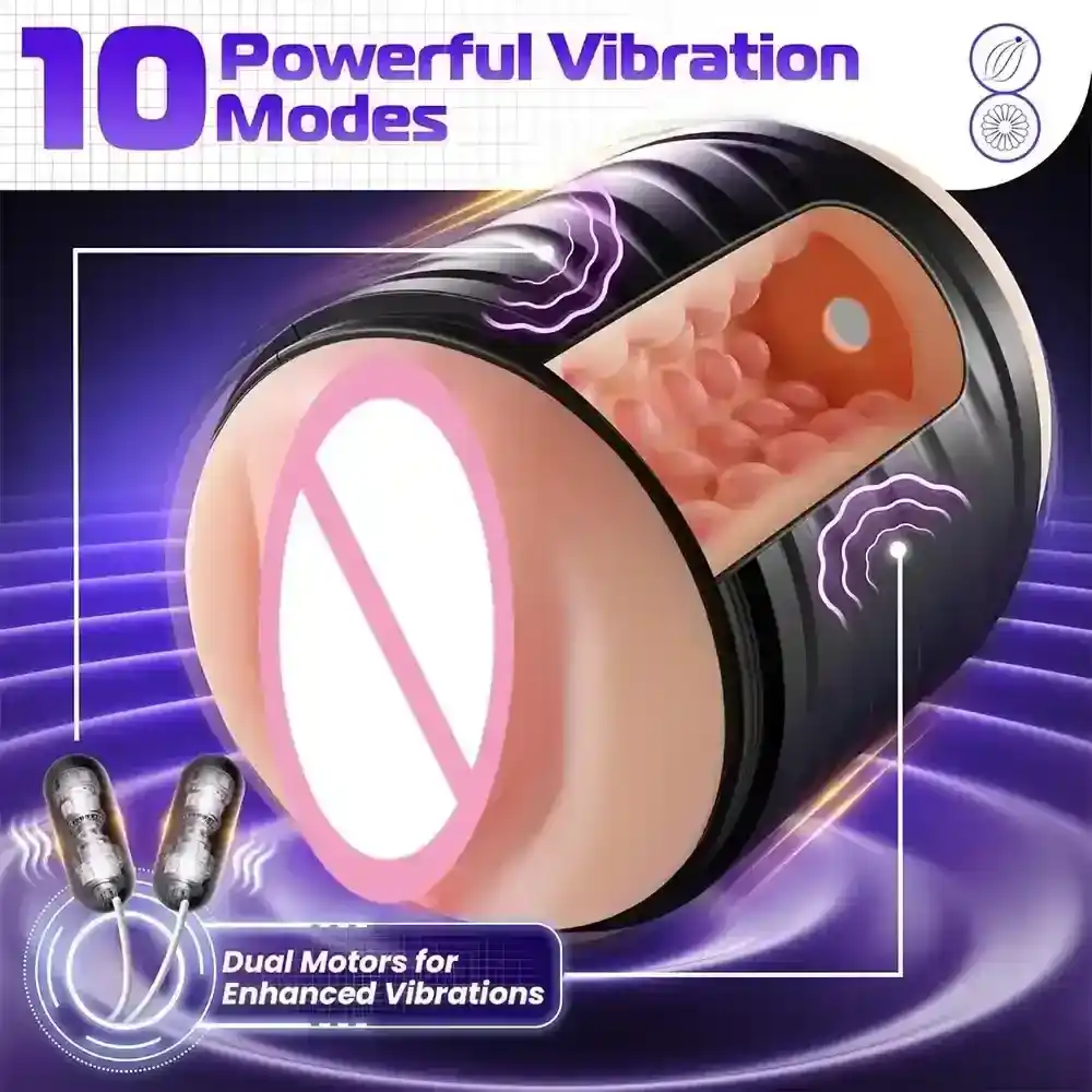 masturbateur automatique vibrant usb rechargeable