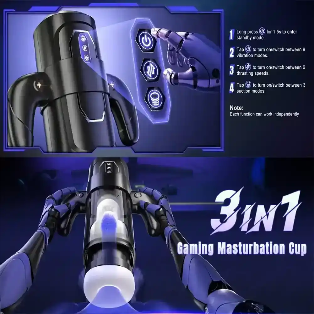 masturbateur rechargeable par usb a succion orale