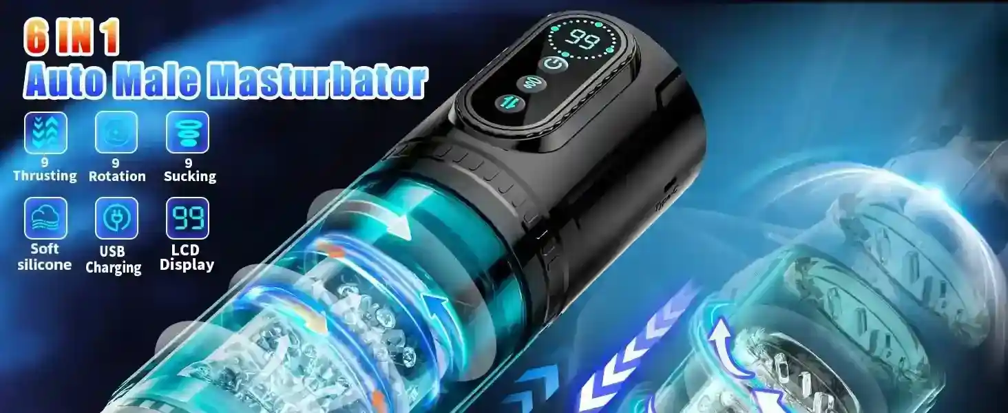 masturbateur vibrant automatique pour homme