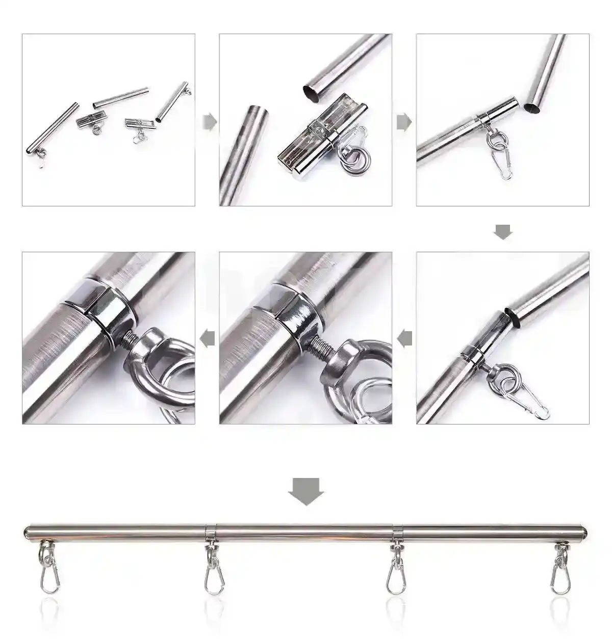 menottes bondage amovibles en acier
