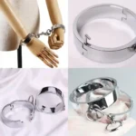 menottes pour adultes en métal poli