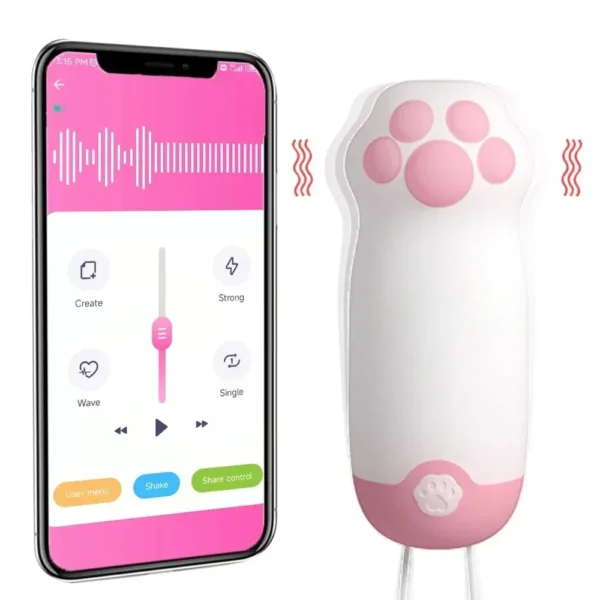 œuf vibrant en silicone hypoallergénique