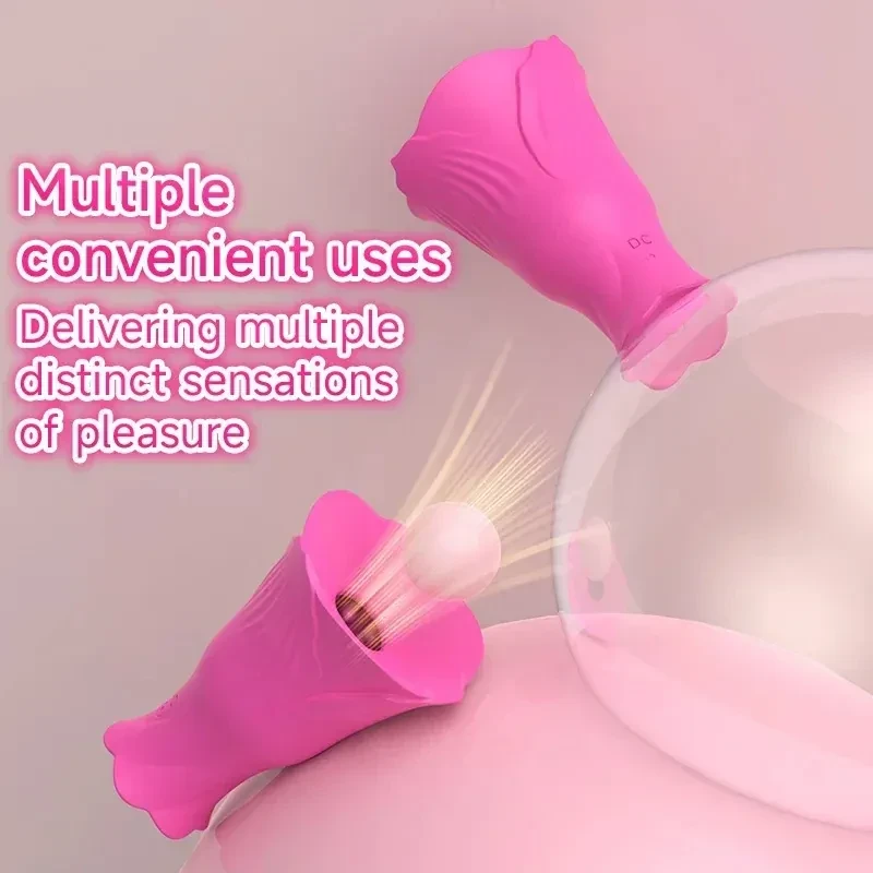 petit stimulateur clitoridien rose ergonomique