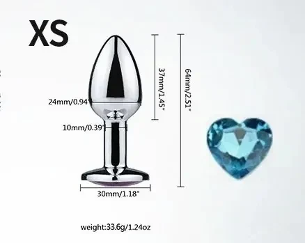 plug anal brillant avec bijou