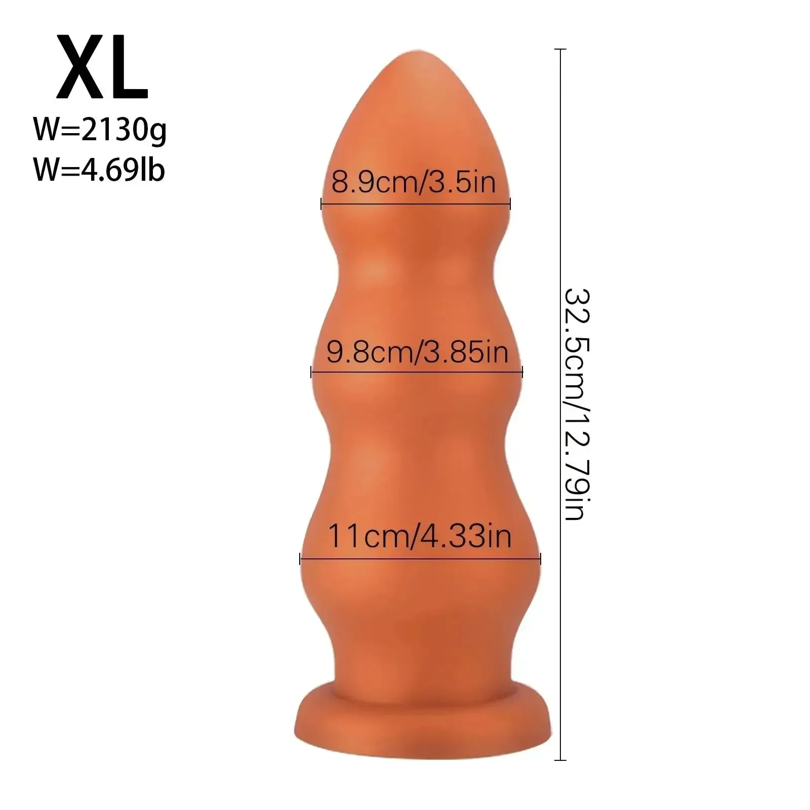 plug anal caoutchouc design ergonomique incurvé