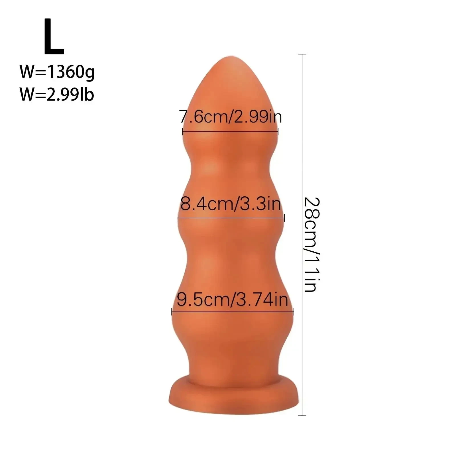 plug anal caoutchouc taille adaptée à chacun