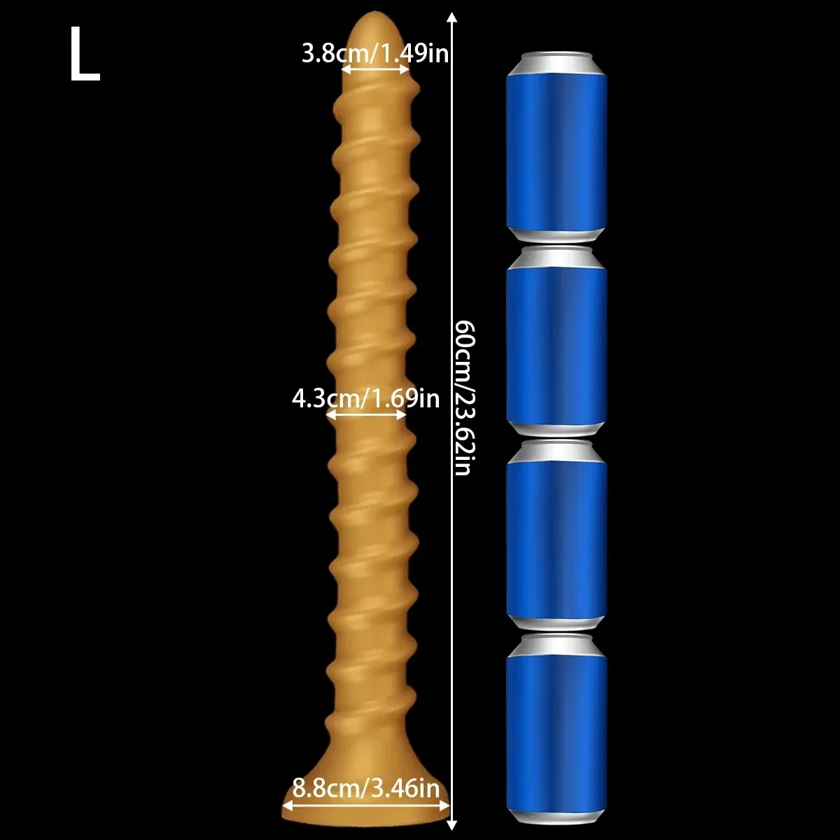 plug anal conique en silicone medical 1