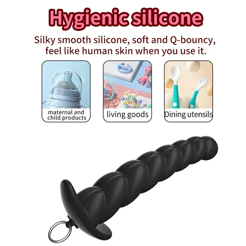 plug anal creux avec bille pour retention