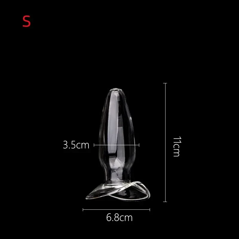 plug anal creux transparent pour femme