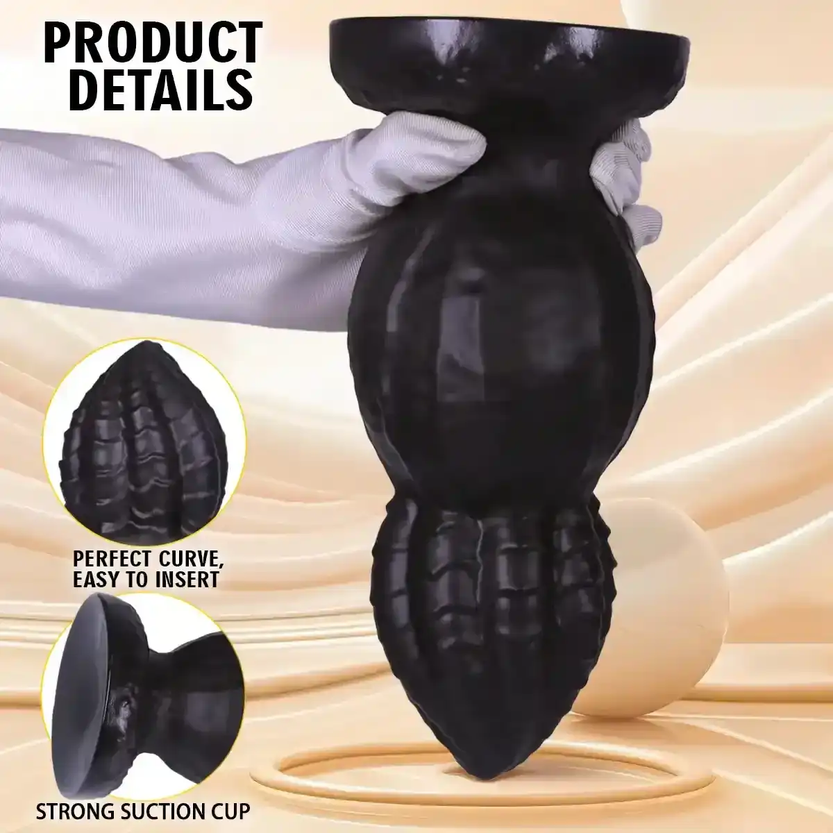 plug anal de grande taille 7 5cm