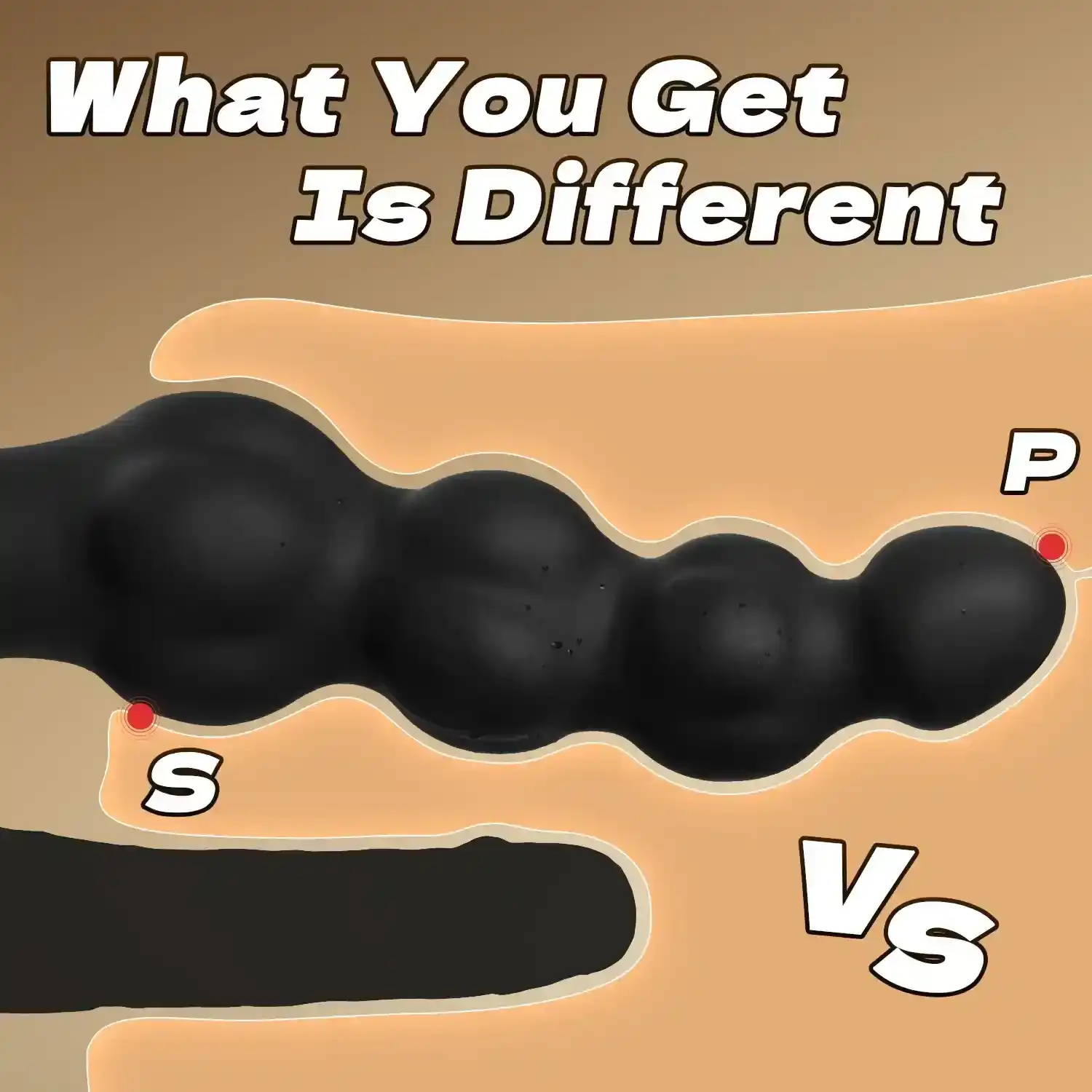 plug anal discret silicone medical